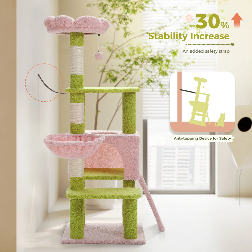 Flower Garden Cat Tree with Perches