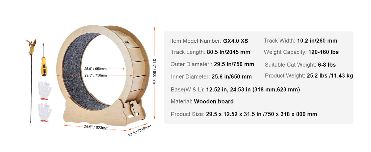 Indoor Cat Exercise Wheel