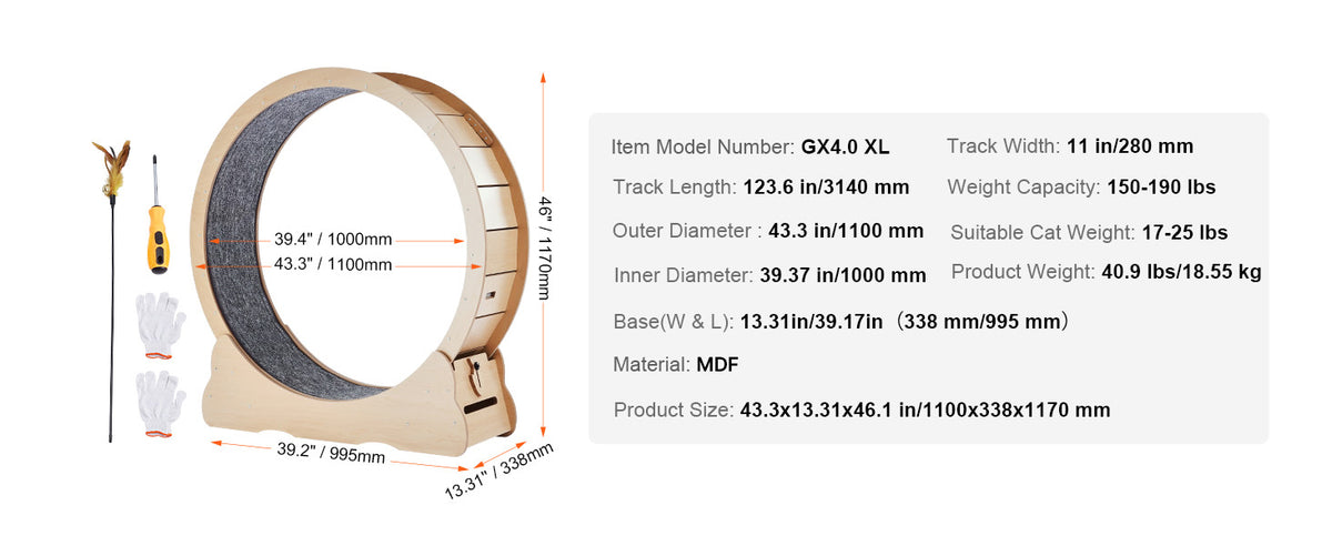 Indoor Cat Exercise Wheel
