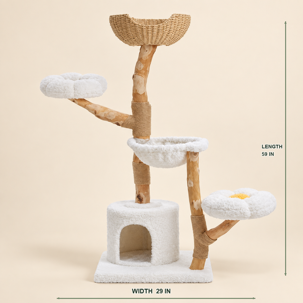 Multi-Level Cat Tree with Woven Basket Bed — cat-tree-basket-bed-04-dimensions.png