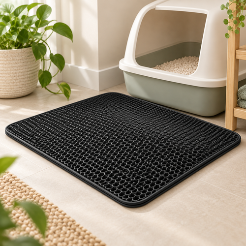 Double-Layer Honeycomb Cat Litter Mat — easy-clean-litter-mat-02-angle.png