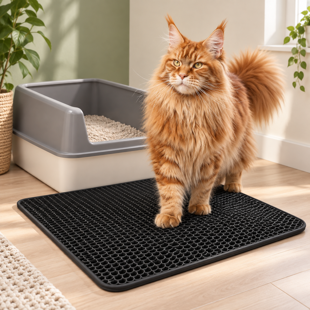 Double-Layer Honeycomb Cat Litter Mat — easy-clean-litter-mat-03-maine-coon.png