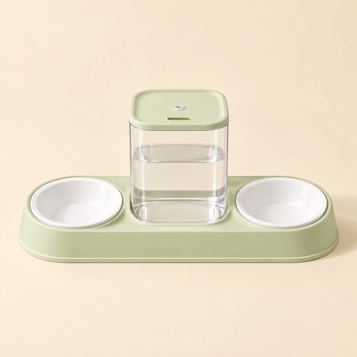Cat Water Fountain with Double Bowl Set — gravity-water-food-set-01-hero.png