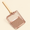 Wood-Handle Metal Cat Litter Scoop — litter-scoop-variant-rose-gold.png