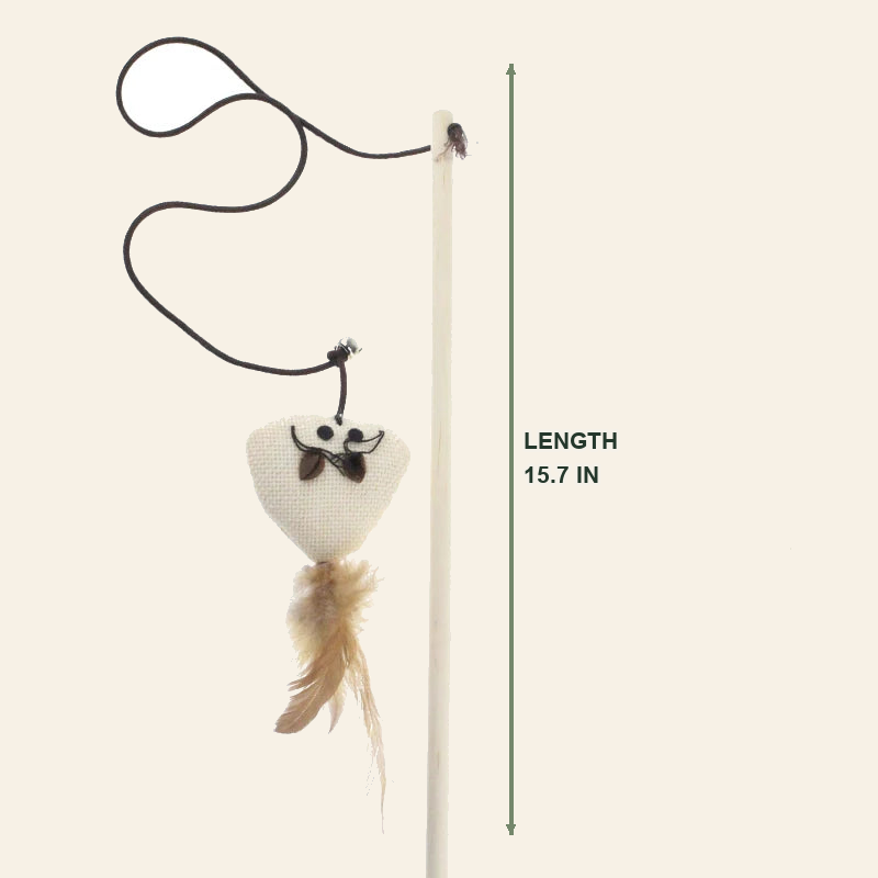 Wooden Cat Teaser Wand with Feather Toy — little-feather-wand-style-1-04-dimensions.png