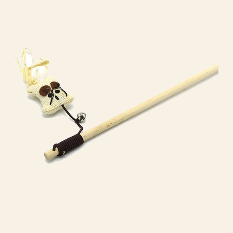 Wooden Cat Teaser Wand with Feather Toy — little-feather-wand-style-2-03-detail.png
