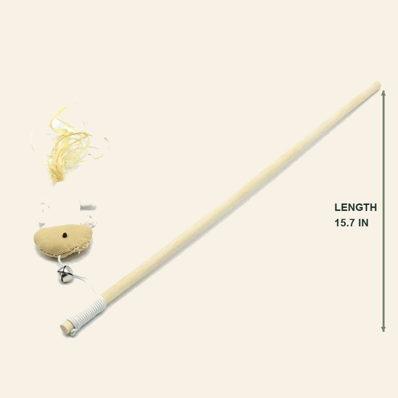 Wooden Cat Teaser Wand with Feather Toy — little-feather-wand-style-4-04-dimensions.png