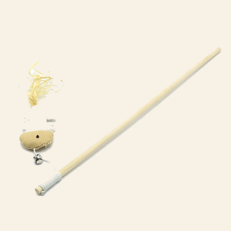 Wooden Cat Teaser Wand with Feather Toy — little-feather-wand-style-4-hero.png