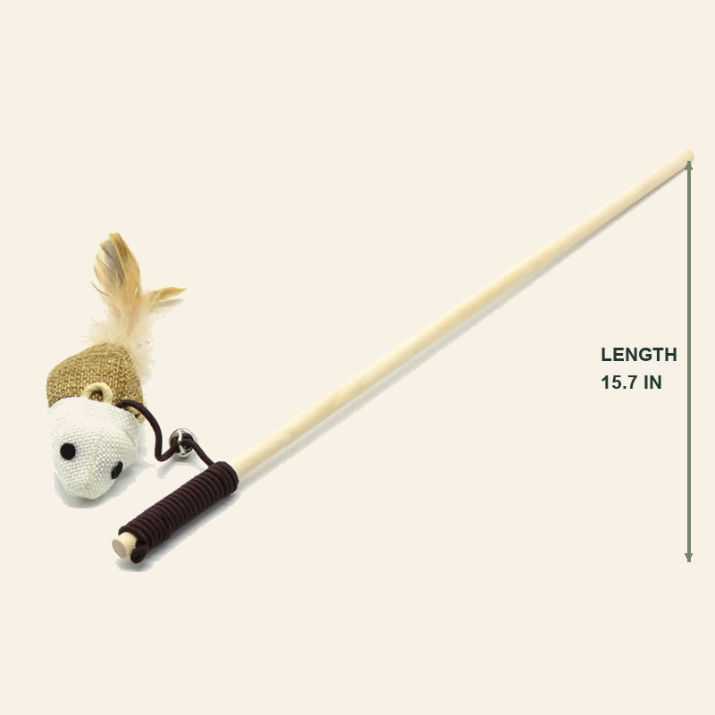 Wooden Cat Teaser Wand with Feather Toy — little-feather-wand-style-5-04-dimensions.png