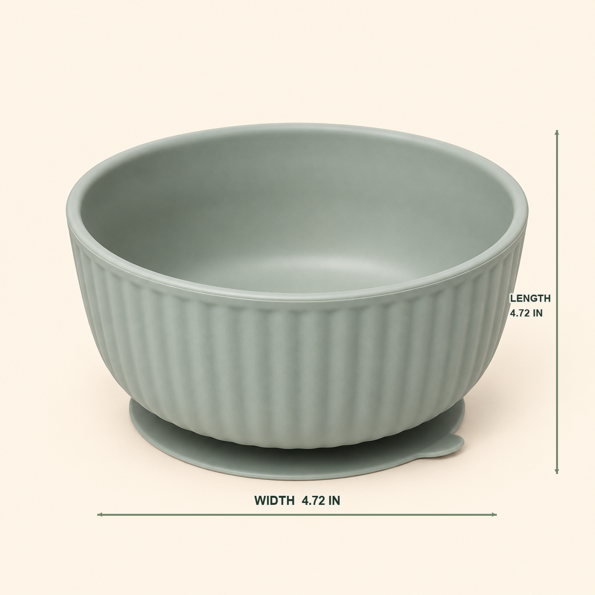 Striped Silicone Suction Cat Bowl — sage-stripe-suction-bowl-04-dimensions.png