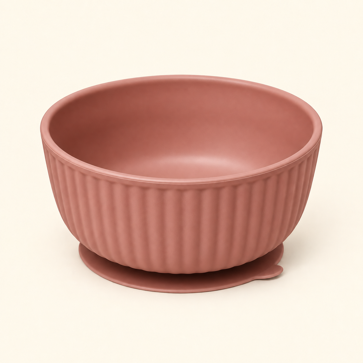 Striped Silicone Suction Cat Bowl — sage-stripe-suction-bowl-variant-clay.png