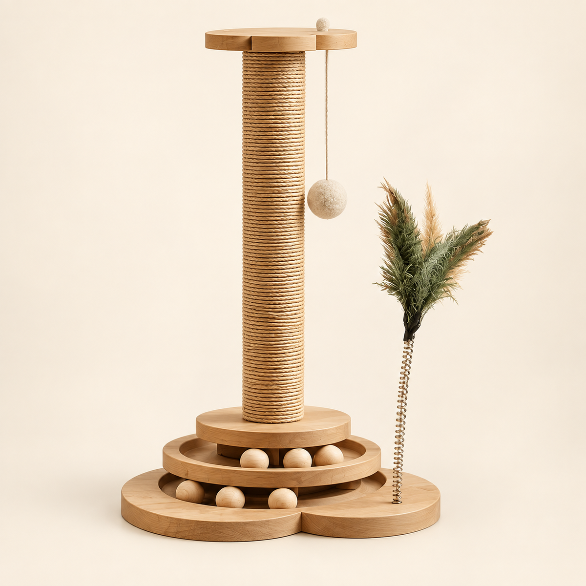Sisal Cat Scratcher and Climbing Frame — sisal-stretch-climb-01-hero.png
