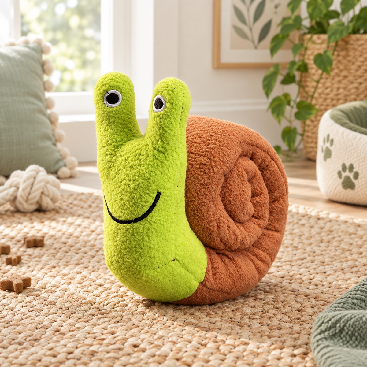 Snail-Shaped Cat Treat Puzzle Toy — snail-treat-puzzle-02-angle.png