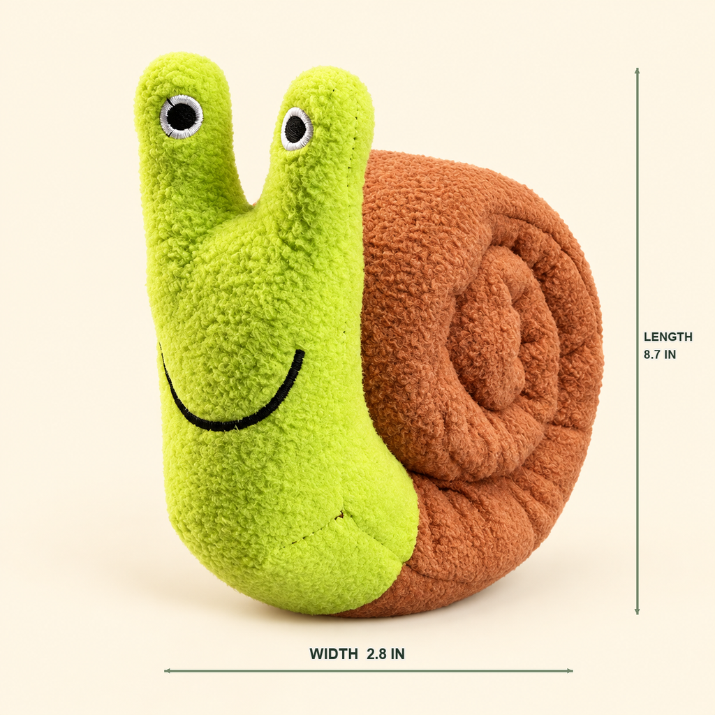 Snail-Shaped Cat Treat Puzzle Toy — snail-treat-puzzle-04-dimensions.png