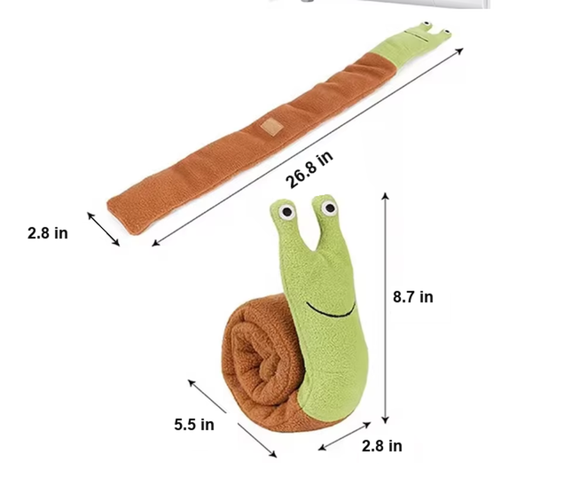 Snail-Shaped Cat Treat Puzzle Toy — snail-treat-puzzle-05-supplier-size-reference.png