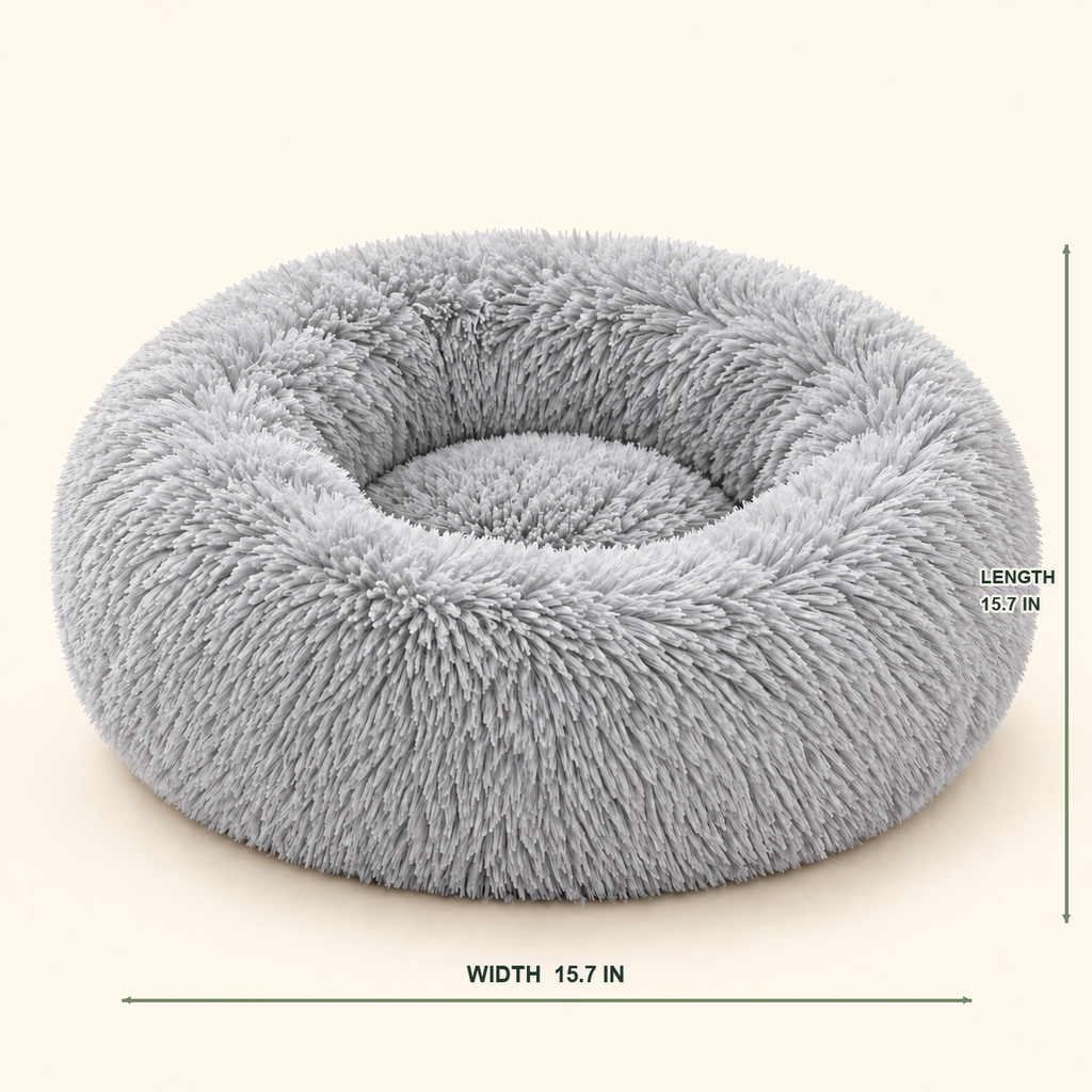 Round Plush Cat Bed — soft-curl-up-bed-variant-light-gray-04-dimensions.png