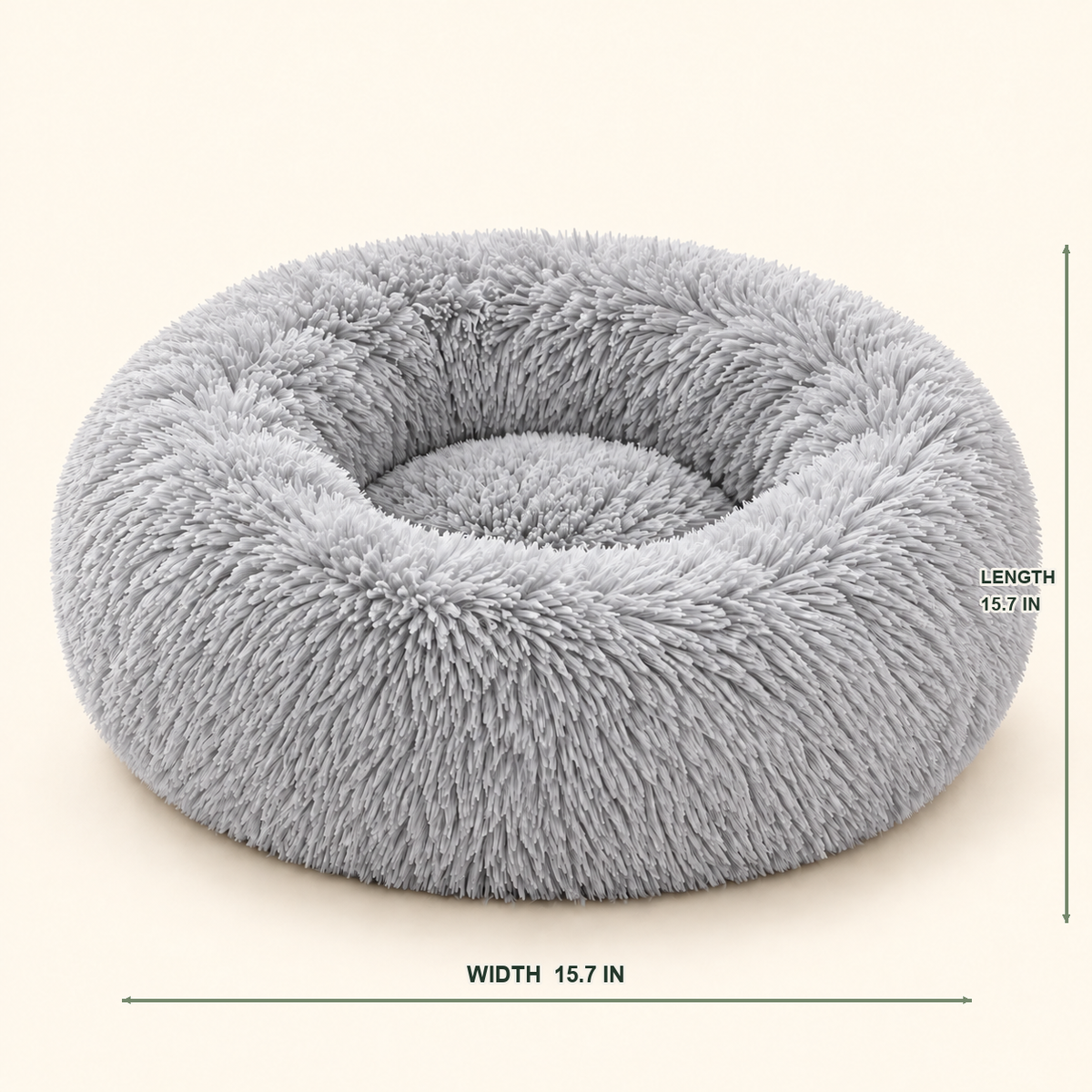 Round Plush Cat Bed — soft-curl-up-bed-variant-light-gray-04-dimensions.png