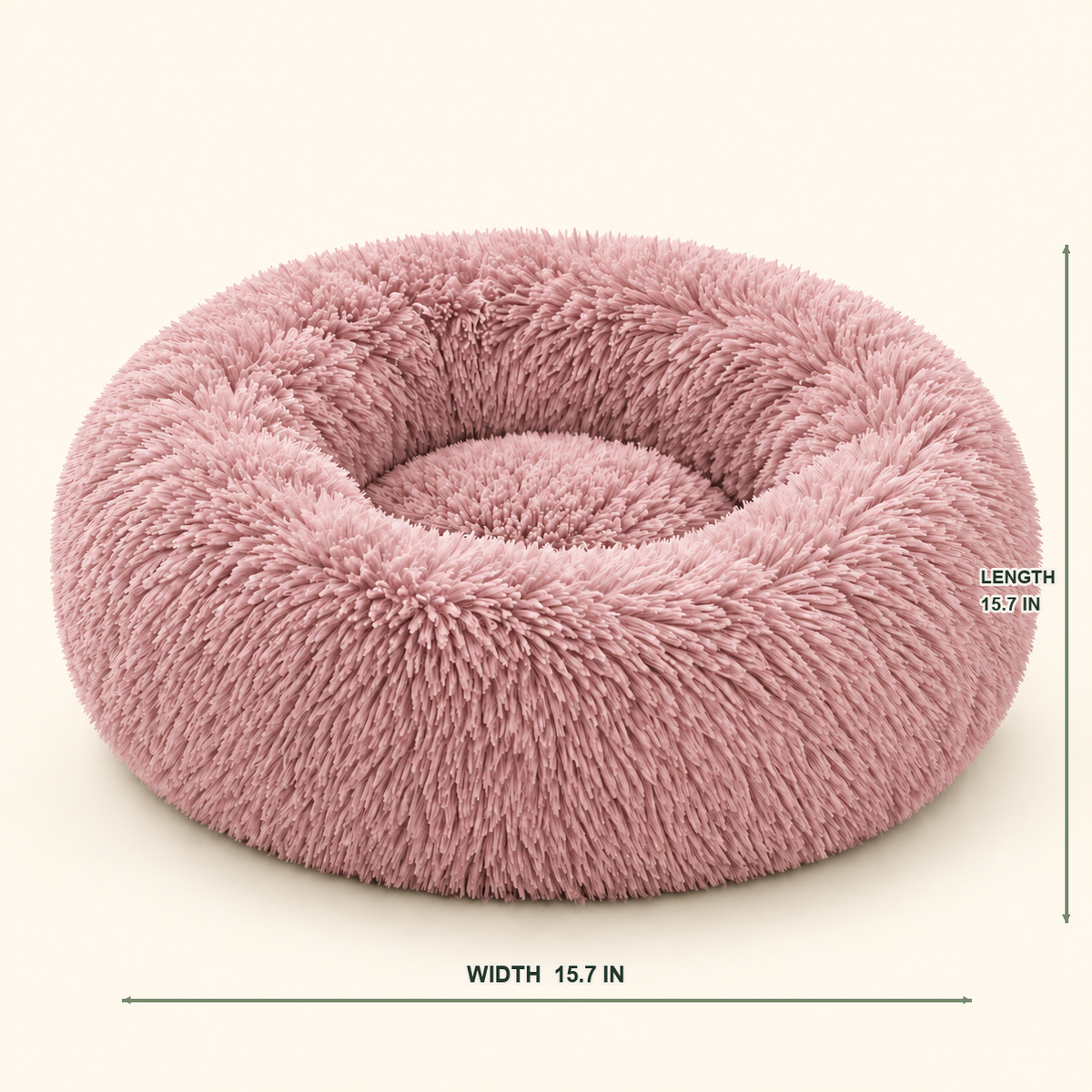 Round Plush Cat Bed — soft-curl-up-bed-variant-pink-04-dimensions.png