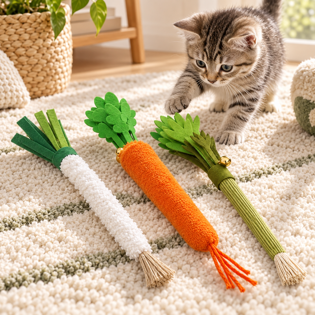 Three-Piece Vegetable Cat Toy Set — three-piece-bell-toy-set-02-angle.png